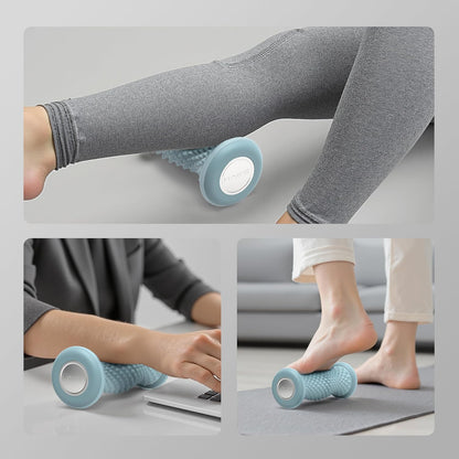 Foot Roller Massager for Plantar Fasciitis Relief, Portable Silent Deep Tissue Massager Tool for Arch and Heel Pain-Grey
