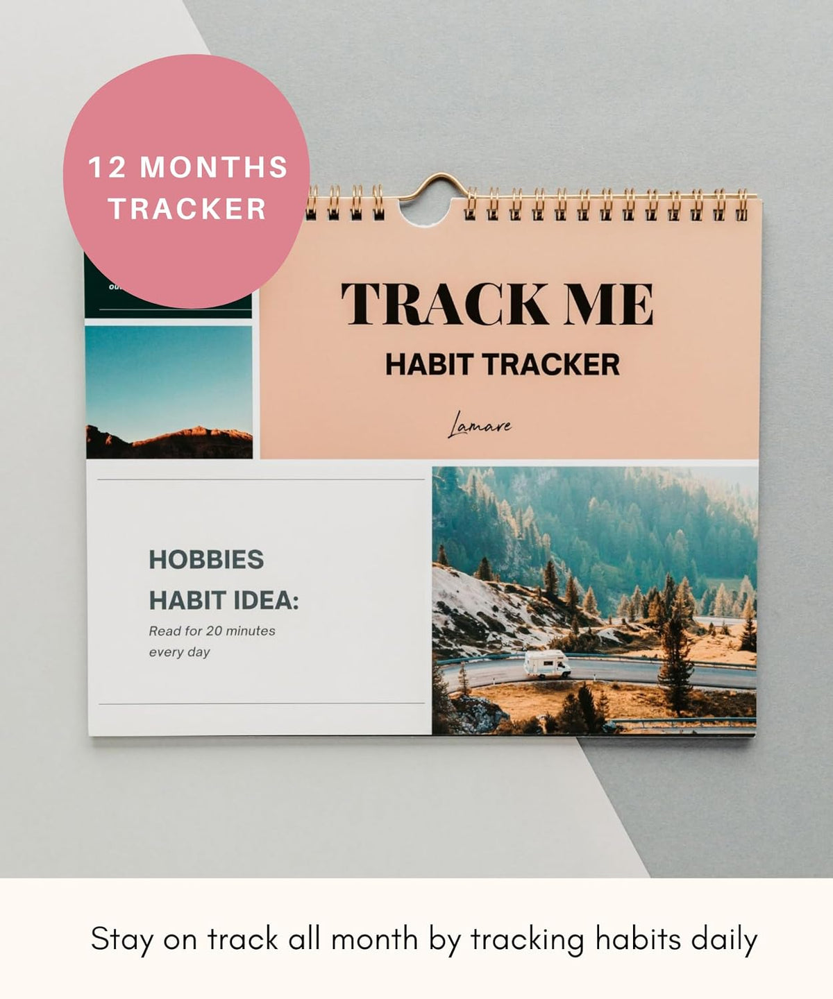 Lamare Habit Tracker Calendar 2026 – Premium Daily Habit Tracker Journal