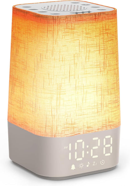Sunrise Alarm Clock with Sound Machine, 30 Soothing Sounds, Gentle Wake Up