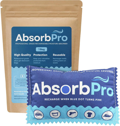 Rechargeable Dehumidifier Bag, 100g Silica Gel, 1-Pack