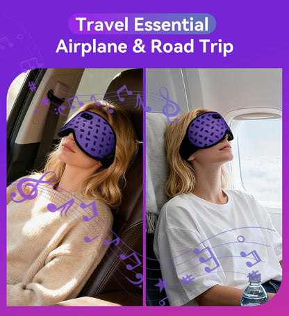 Eye Mask Bluetooth Headphones, 3D Contoured Zero Pressure Sleeping Masks