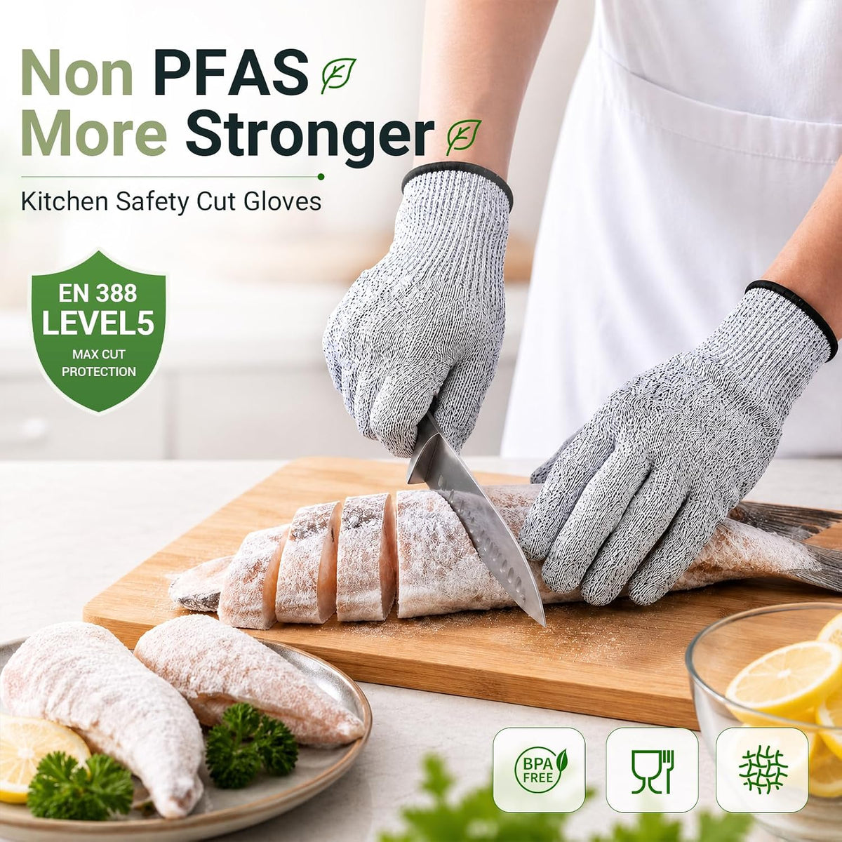 Cut Resistant Gloves for Men Women, Kitchen Gloves for Food Prep