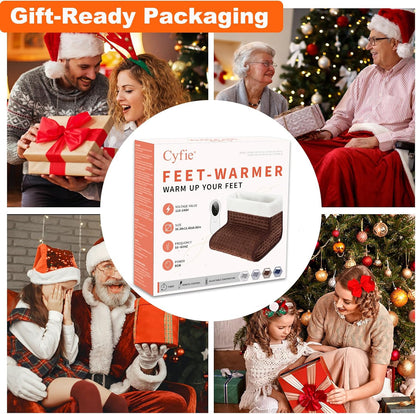 CYFIE Foot Warmer Under Desk - Electric Heating Pad for Women Men