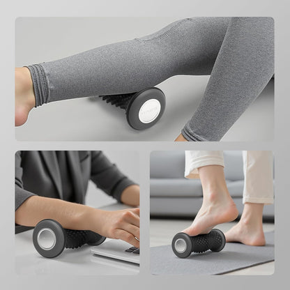 Foot Roller Massager for Plantar Fasciitis Relief, Portable Silent Deep Tissue Massager Tool for Arch and Heel Pain-Grey