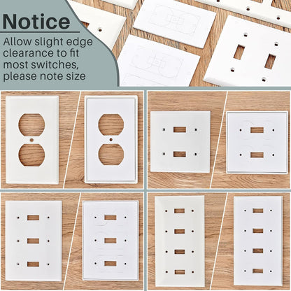 Tondiamo 74 Pcs Wall Plate Insulation and Draft Sealers Foam Insulation Pads Electrical Outlet Light Switch Covers Wall Gasket Without Adhesive