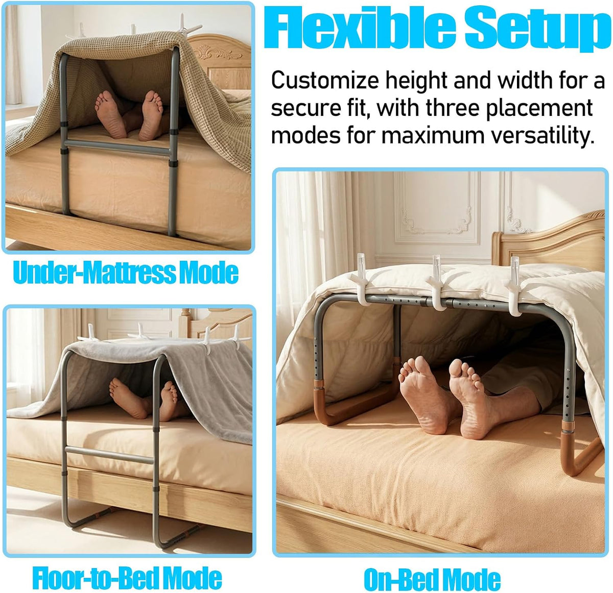 Adjustable Blanket Lifter for Feet
