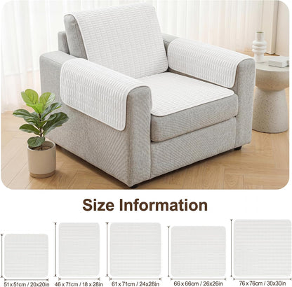 Foxdecor Couch Arm Covers for Sofa Arm Chair Covers Set of 2