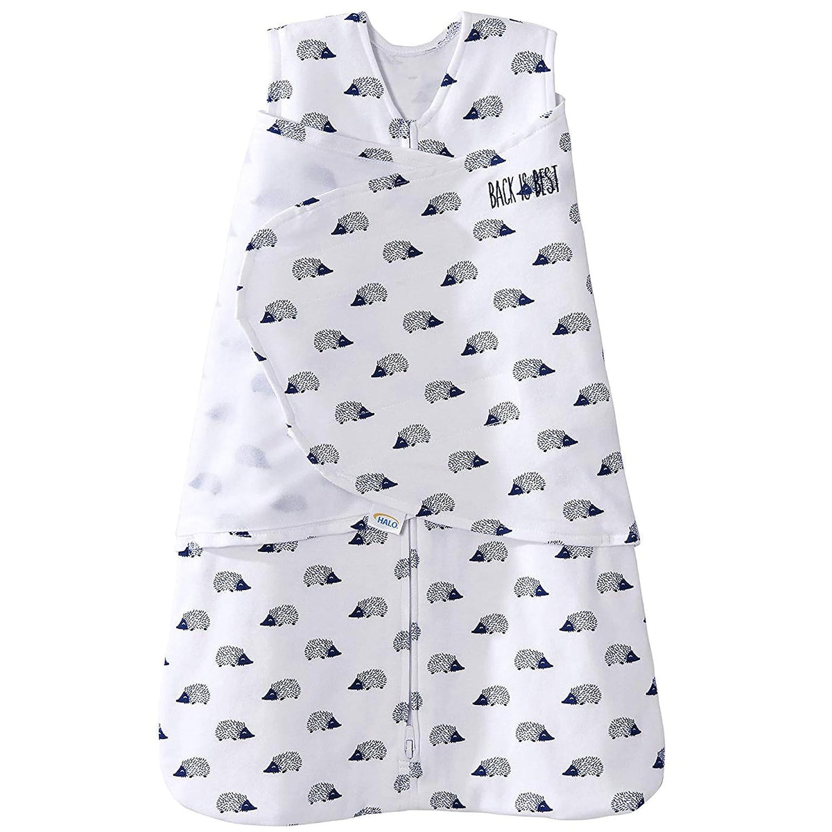 HALO 100% Cotton Sleepsack Swaddle, 3-Way Adjustable Wearable Blanket, TOG 1.5, Birds, Newborn, 0-3 Months - Colors A