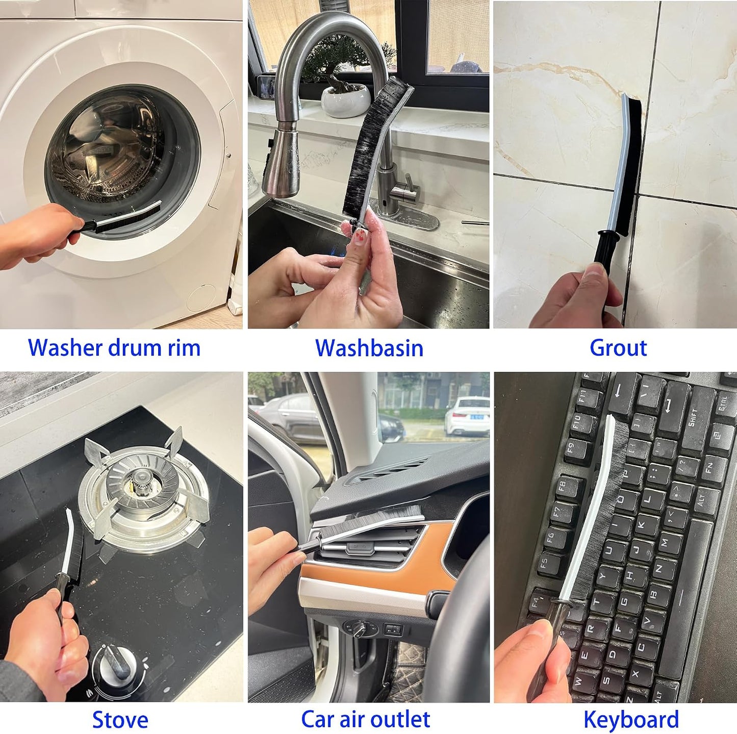 Dryer Vent Cleaner Kit, 17" 28" 47" Flexible Dryer Lint Brush, 5PCS | Refrigerator Coil Cleaning Brush, Crevice & Radiator Brush for Lint Trap, Fan, Pet Hair, Dryer Vent and Appliance Cleaning
