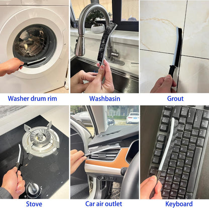 Dryer Vent Cleaner Kit, 17" 28" 47" Flexible Dryer Lint Brush, 5PCS | Refrigerator Coil Cleaning Brush, Crevice & Radiator Brush for Lint Trap, Fan, Pet Hair, Dryer Vent and Appliance Cleaning