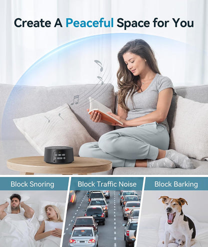 Dreamegg White Noise Machine, Sound Machine for Sleeping Baby, Kids, Adult