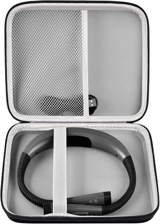 GWCASE Hard Carrying Case for Glocusent for Vekkia LED Neck Reading Lights | Shock-Resistant EVA Shell, Mesh Pocket for Cable, Keep Small Gear Neat for Bedtime Reading, Crochet, Travel, Pink , Box Only