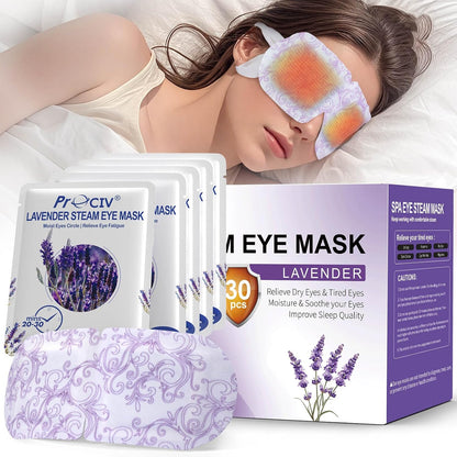 Steam Eye Mask,Warm Eye Compress for Dry Eyes Sleep Mask,Hot Auto Heated Eye Masks Relaxing Items for Women Moist Heat for Eyes Soothing Eye Fatigue,Disposable EyeMask for SPA Essentials
