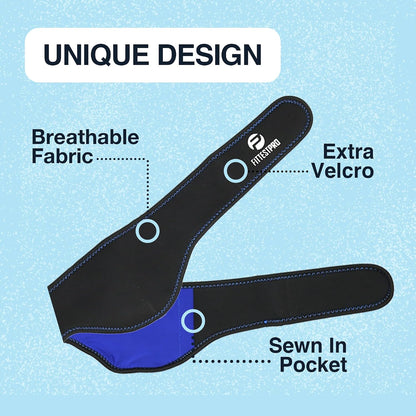 Fittest Pro Ankle Ice Pack Wrap for Swelling, Ice Pack for Injuires Reusable Cold Pack Wrap Hot Cold Therapy Ankle Ice Wrap for Sprained Ankles, Achilles Tendonitis