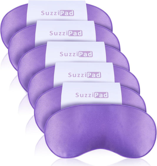 SuzziPad Hot & Cold Lavender Eye Pillow for Relaxing, Purple, 6 Packs