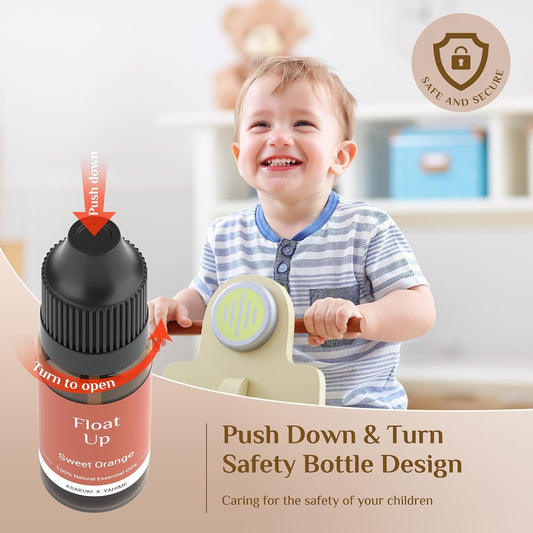 ASAKUKI Essential Oil Diffuser for Home with Top 6 Essential Oil Sets