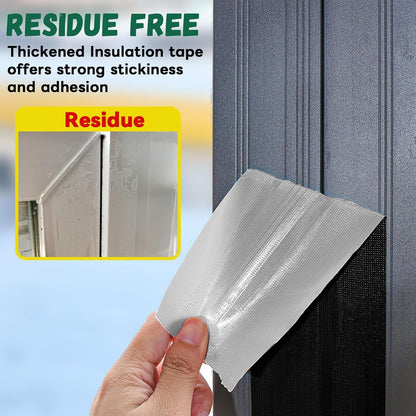 Window Sealing Tape, 20 Mil Thick Window AC Insulation Sealing Draft Tape | 3 inch X 33 FT, Blocker for Cold Heat Air, Waterproof Tape for Repair, Heavy Duty No Residue (Clear)