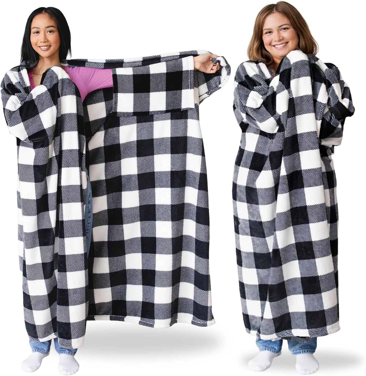 Super Blanky Wearable Blankets for Women & Men, Dorm Room Essentials, Gift for Her, Gifts for Women, Wife Birthday Gift Ideas