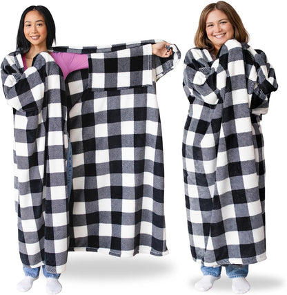 Super Blanky Wearable Blankets for Women & Men, Dorm Room Essentials, Gift for Her, Gifts for Women, Wife Birthday Gift Ideas
