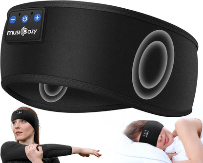 MUSICOZY Sleep Headphones Bluetooth Headband Headphones for Side Sleepers
