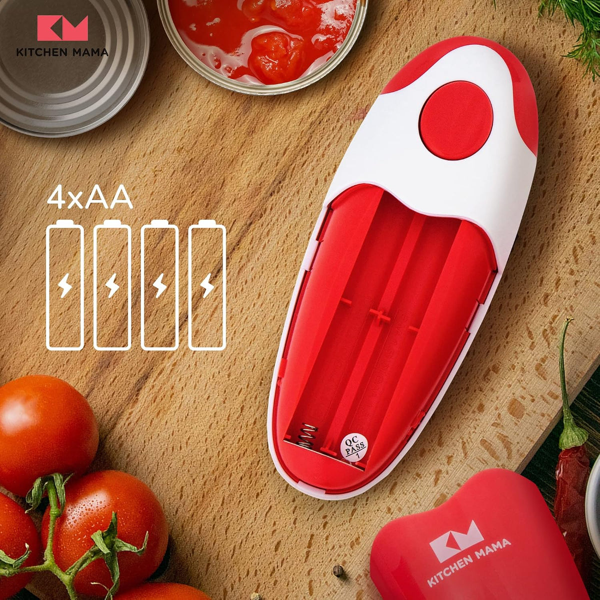 Kitchen Mama Auto 2.0 Electric Can Opener, Navy Blue