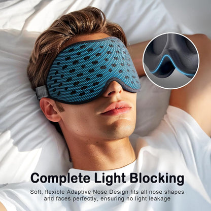 LitBear Breathable Sleep Mask, 3D Eye Mask Sleep for Side Sleepers Women Men