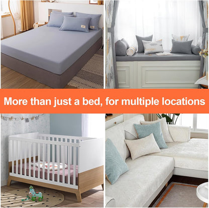 vivinin 8 Pcs Sheet Straps with Metal Clips, Triangle Bed Sheet Straps Adjustable, Fitted Sheet Straps Non Slip, Bed Sheet Clips for Bed Sheets,Sofa Cushion, Tablecloths