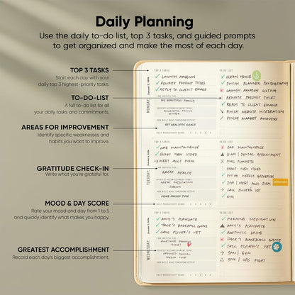Dated, 2026 Planner, 5.8” x 8.3” - The #1 Productivity Planner to Achieve Your 2026 Goals - Planner 2026-2027 by PRODUCTIVITY STORE (A5, GREY)