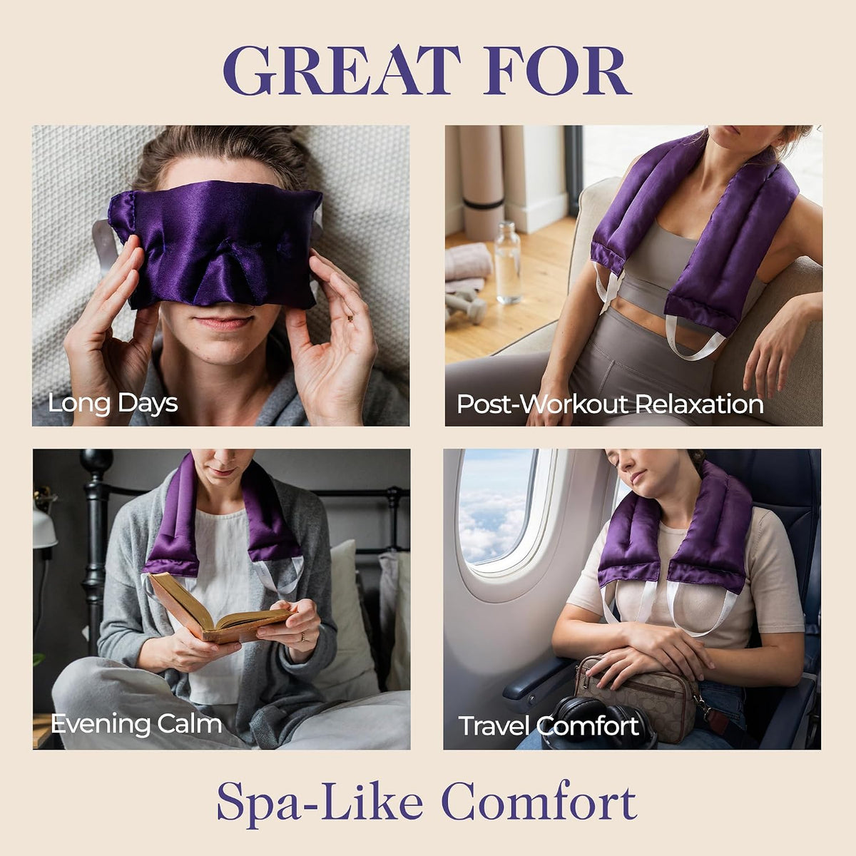 Victoria's Lavender Luxury Lavender Neck Wrap - Made in the USA