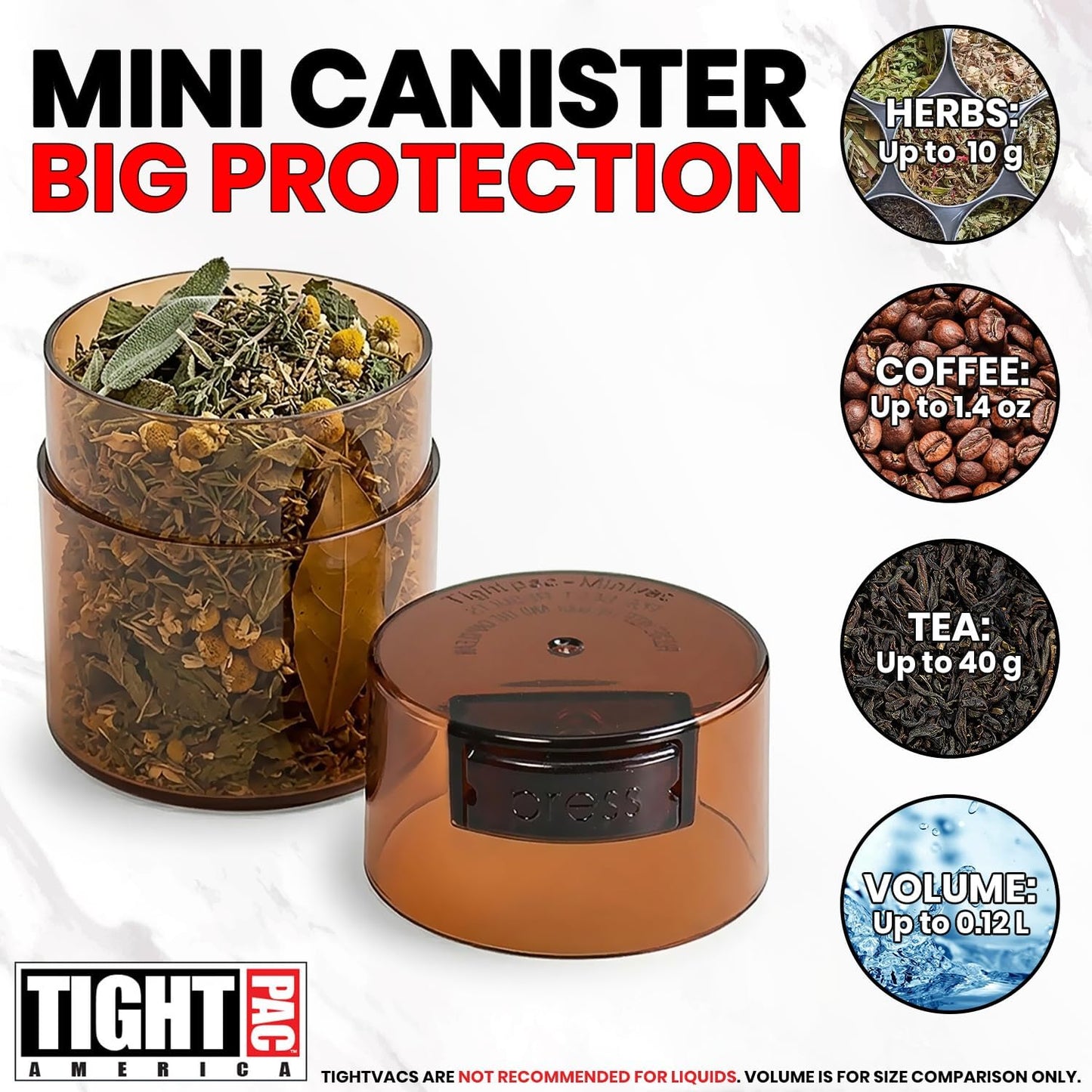 Minivac - 10g to 30 grams Airtight Multi-Use Vacuum Seal Portable Storage Container for Dry Goods, Food, and Herbs - Green Clear
