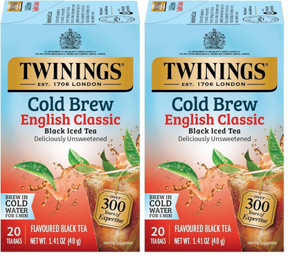 Twinings Strawberry & Raspberry Herbal Iced Tea, 72 Oversized Tea Bags, Makes 18 Pitchers or 144 Servings, Unsweetened, Naturally Caffeine-Free, (Pack of 1)