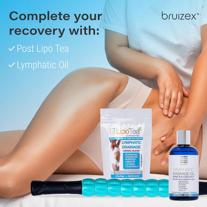 Bruizex Lipo Roller Lymphatic Drainage Massager, Massage Tool for Stomach