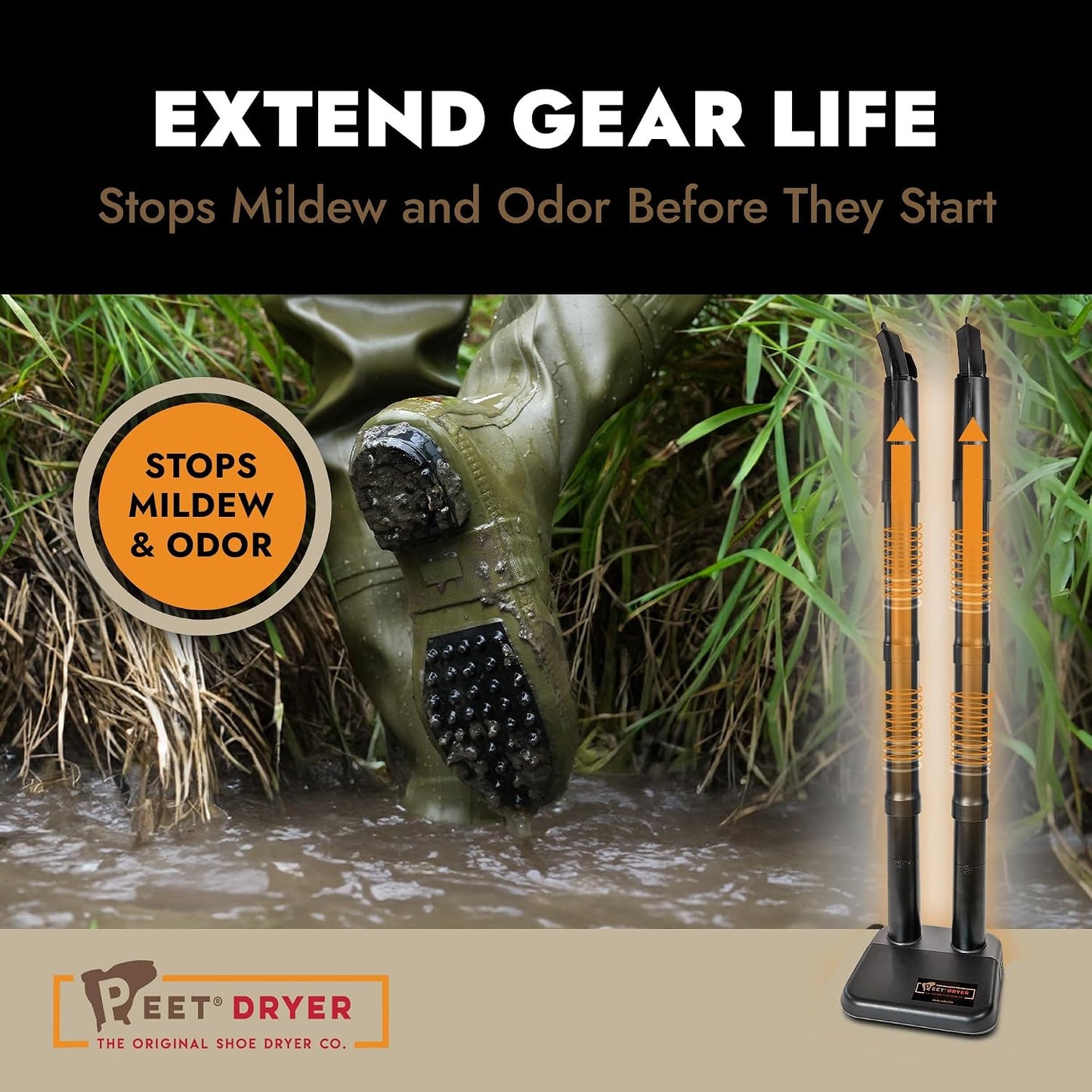 PEET, Original Dryer, Electric Shoe Dryer, Work Boots, Outdoor Gear, Athletic Gear, Silent,Energy-Efficient, Made in USA