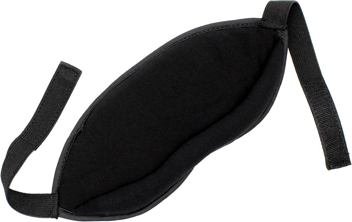 Dream Essentials Opulence Micro Plush Sleep Mask, Black Velvet Eye Mask for Sleeping with Earplugs, Front Pocket, Adjustable Strap, Soft Cotton Lining, Light Blocking Travel Accessory for Night Rest