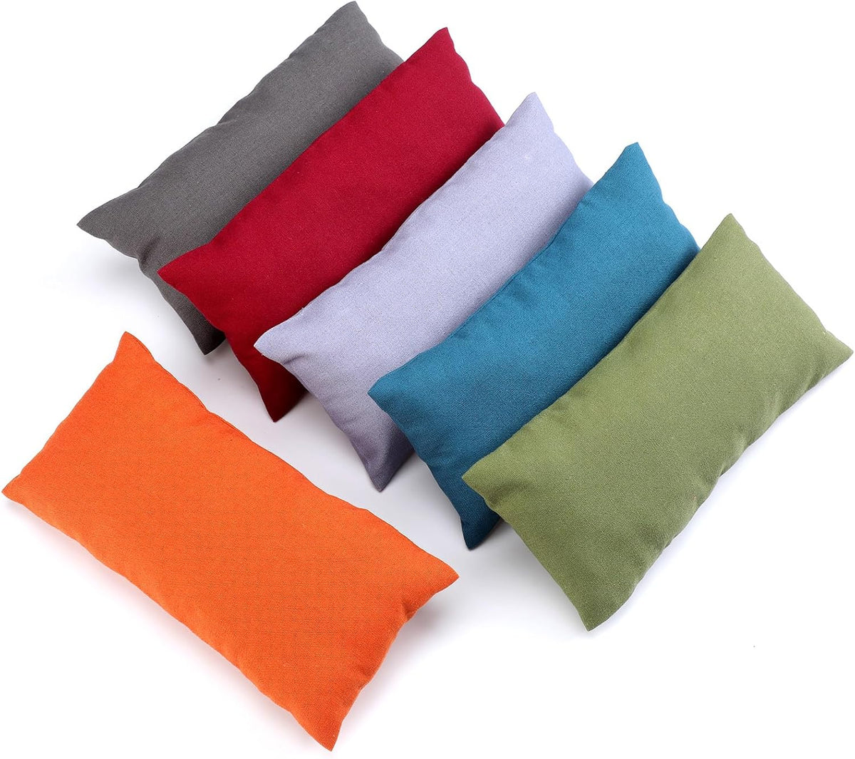 SmoothNovelty 6 Pack Cotton Eye Pillow Cover, for Zipper Yoga Spa