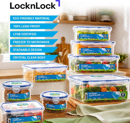 LOCK & LOCK Rectangular Food Container, Tall, 9.6-Cup, 78-Fluid Ounces