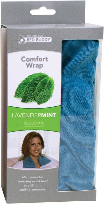 Bed Buddy Heated Aromatherapy Neck Wrap, Lavender & Mint Scented - Microwavable Hot & Cold Therapy for Sore Muscles, Stress Relief, and Relaxation - Soft Plush Fabric with Lavender and Mint