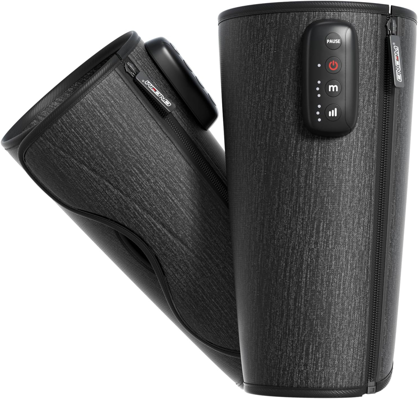 CINCOM Air Compression Leg Massager, Cordless Calf Circulation Massager | 3 Modes 3 Intensity Levels Adjustable Velcro Zipper Pause Portable Easy to Put On Improving Leg Circulation Pain Relief