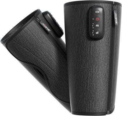CINCOM Air Compression Leg Massager, Cordless Calf Circulation Massager | 3 Modes 3 Intensity Levels Adjustable Velcro Zipper Pause Portable Easy to Put On Improving Leg Circulation Pain Relief