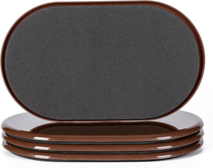 Furniture Sliders, 8 Pcs 3 1/2'' Furniture Sliders Pads for Hardwood Floors, Chair Legs Floors Protectors, Reusable Round Glides Glider, Heavy Duty Furniture Movers Sliders | Chair Legs Floors Protectors, Reusable Round Glides Glider, Heavy Duty