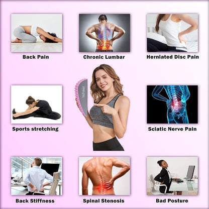 Back Stretcher Pillow – Pain Relief for Lower Back, Lumbar Support, Posture Correction, Sciatica Aid, Orthopedic Design, Easy to Use at Home, Office, or Anywhere, Orthopedist Recommended