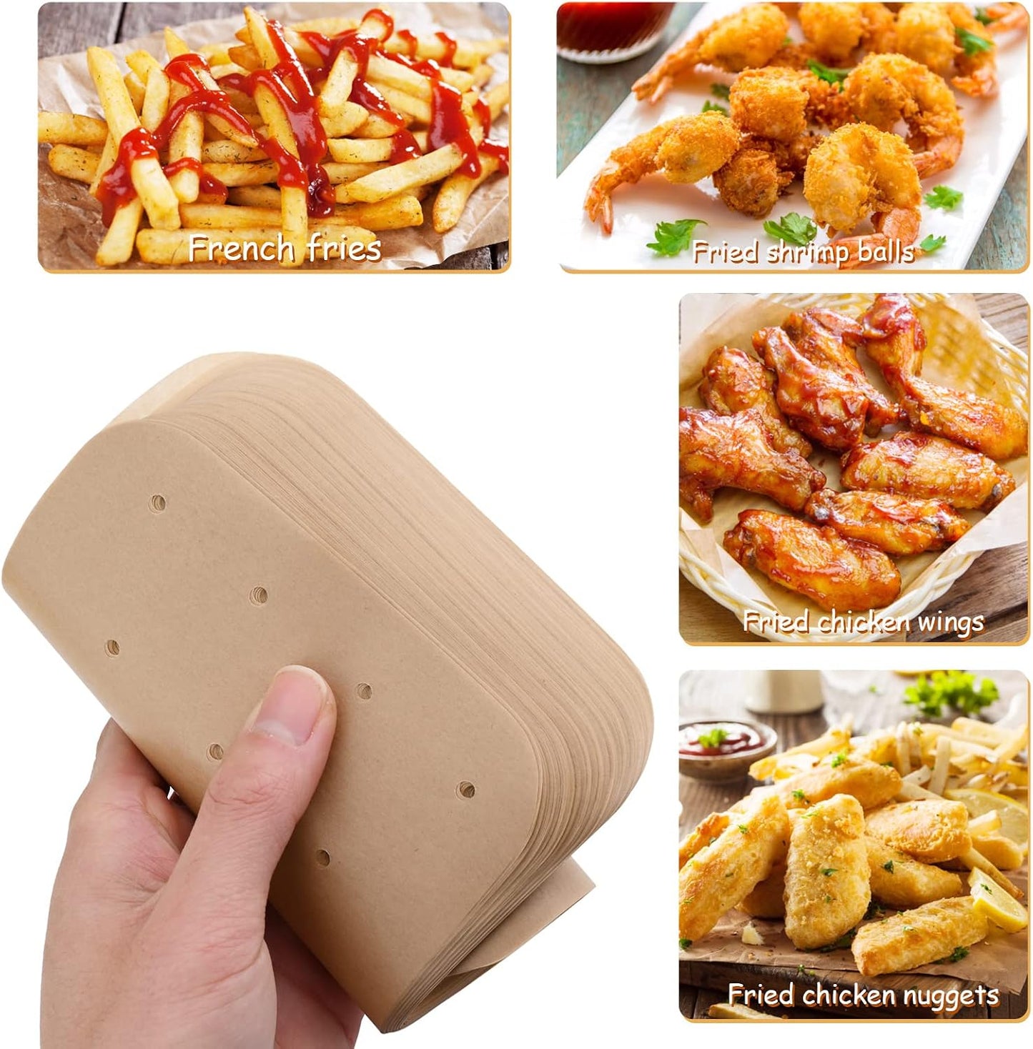 WMKGG Silicone Air Fryer Liners, 2PCS Air Fryer Silicone Liners | Reusable Rectangular Non-Stick Basket Accessories for Ninja Foodi Dual DZ201/DZ401 8-10QT
