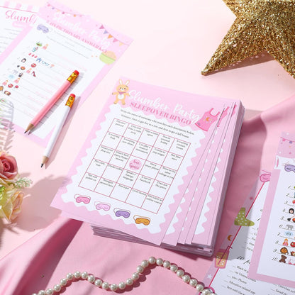 217 Pcs Family Party Bingo Games and Fun Activities Family Gathering Sleepover Question Card Set Game for Adults Games Indoors, Sleepover Activity Supplies