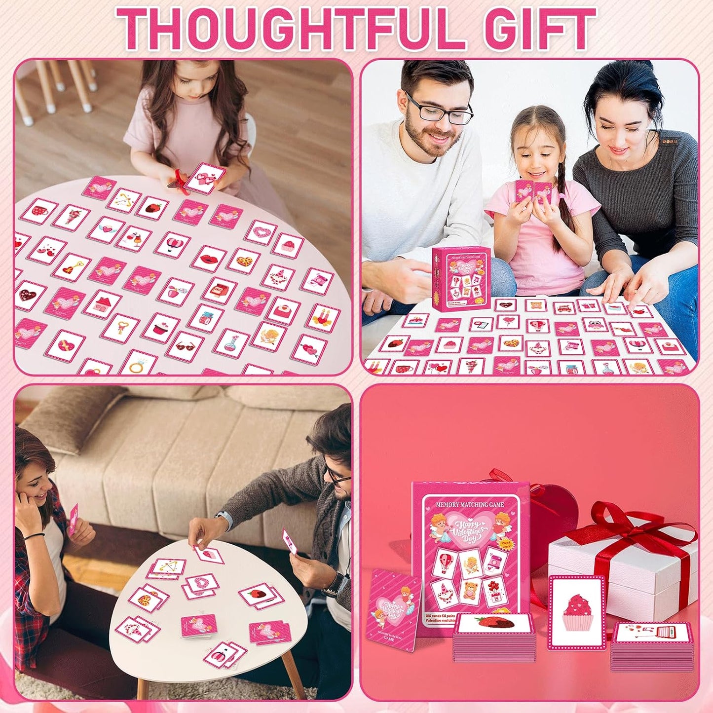 gisgfim 100 PCS Memory Matching Game Famous Paintings Concentration Memory Card for Adults Learning Educational Game A Fun & Fast Artworks Theme Matching Games
