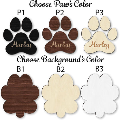 Dog Leash Holder Wall Mount, Pet Harness Hanger with Scrabble Letters, Dog Collar Organizer for Entryway, Memorial Cat Leash Holder for Wall, Pet Loss Gifts, Keepsake, Home Decor PF212-NAT