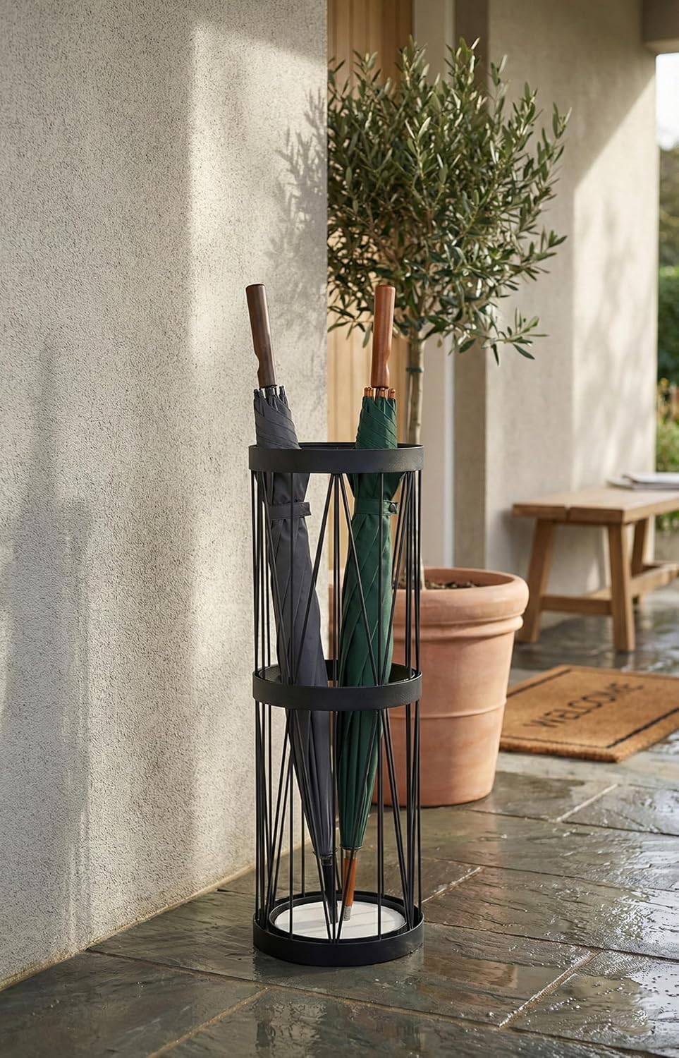 Mango Steam Pluvian Soakstone Umbrella Holder (Tall, Gold)