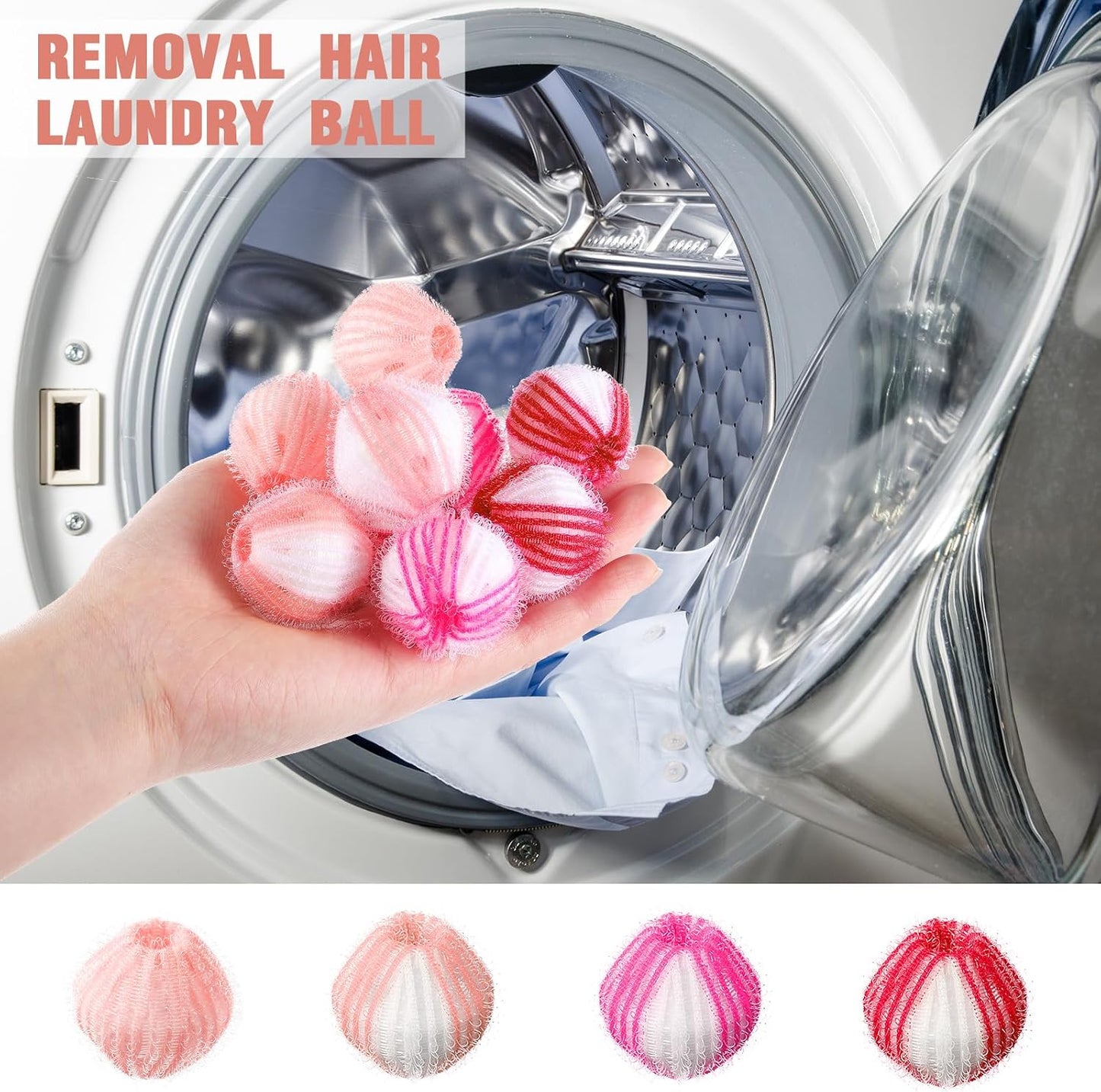 Blulu 18 Pieces Pet Hair Remover for Laundry, Classic Color | Reusable Washing Machine Hair Catcher Pet Dog Cat Fur Catcher Lint Remover from Laundry