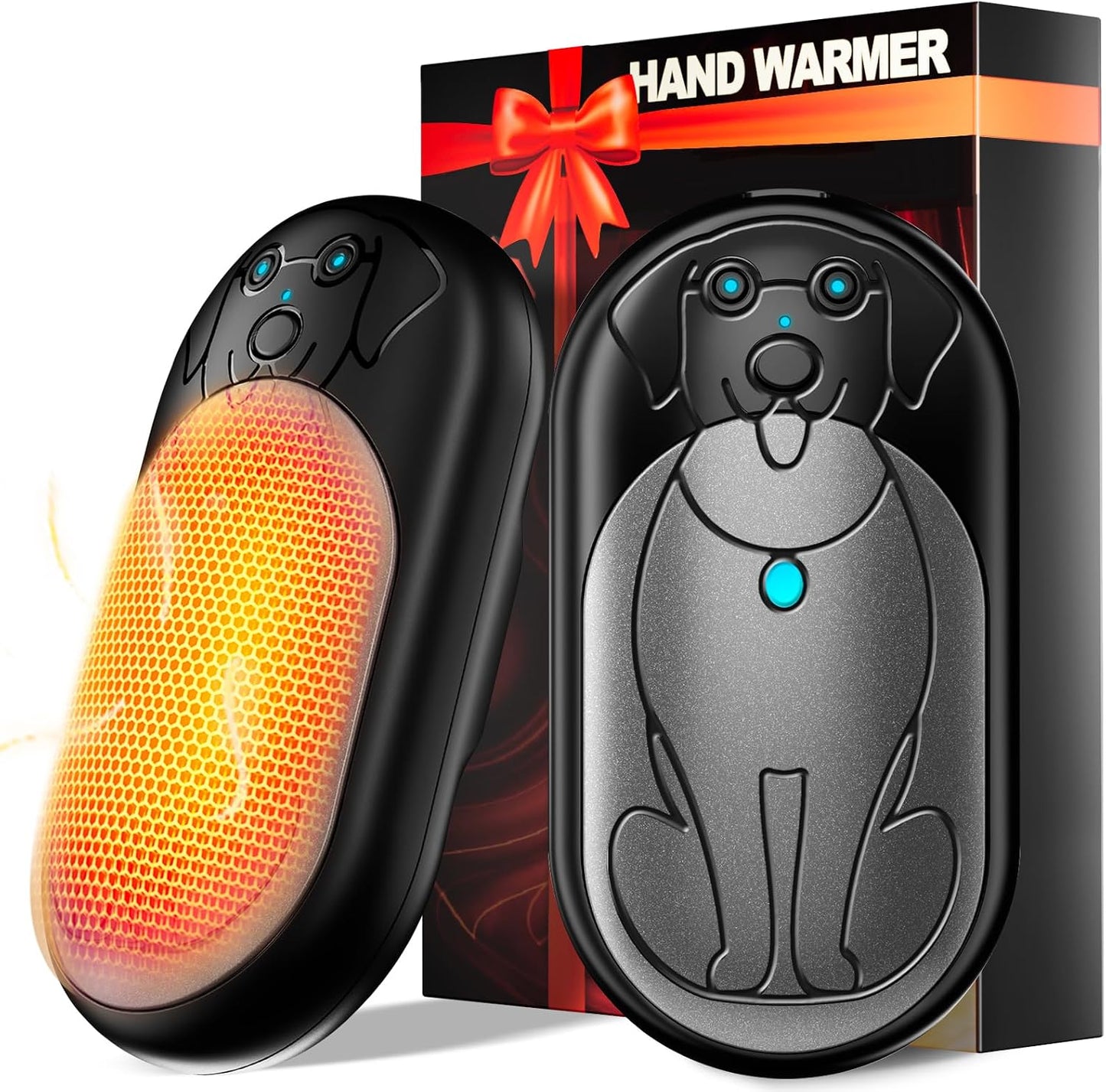 Electric Hand Warmers Rechargeable 2 Pack, 3000Mah*2 Portable Hand Warmer Battery Operated, Fun & Practical & Useful Gifts for Men Chrismas, Outdoor Camping Gifts, Hunting Accessories and Gear