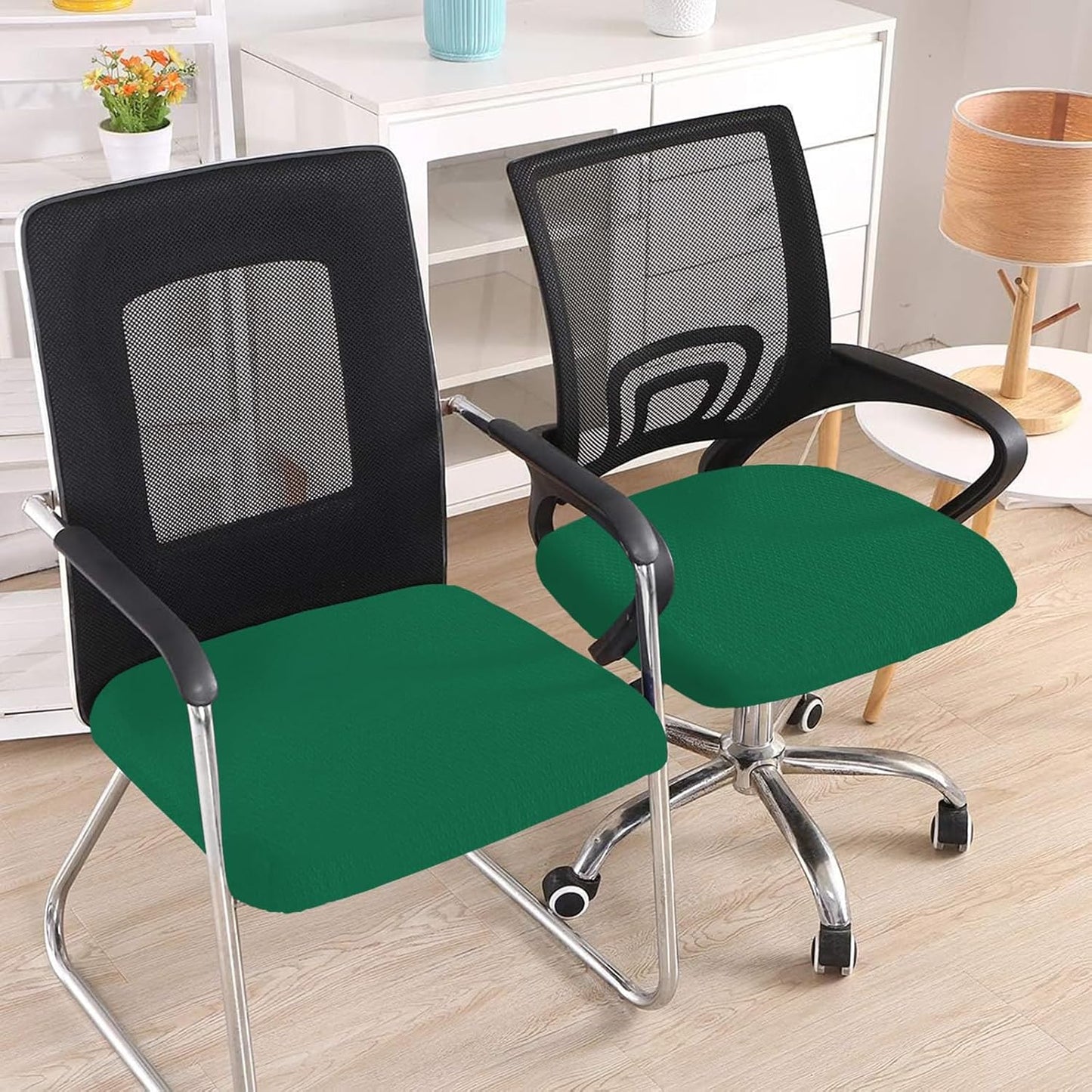Smiry Office Computer Chair Armrest Covers, 2PCs Anti-dust Arm Rest Pad | Removable Washable Desk Chair Arm Pad Covers, Grey