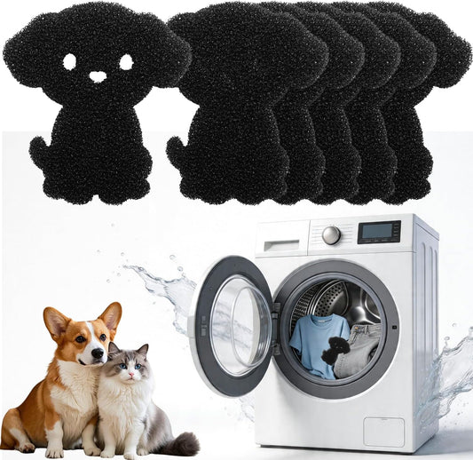 Hair Catcher for Clothes,Pet Hair Remover for Laundry, Reusable Fur Zapper Dog Cat Hair Catcher for Washing Machine & Dryer（6Pack）